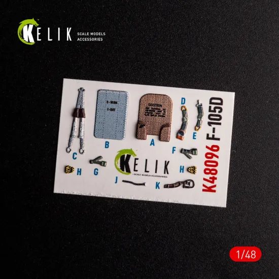 Kelik K48096 1/48 3d Decal For F-105d Thunderchief Interior For Hobbyboss