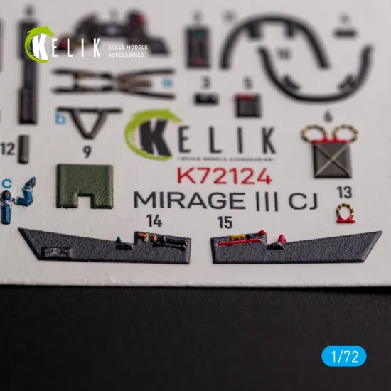 Kelik K72124 1/72 3d Decal For Mirage Iii Cj Interior For Specialhobby Kelik K72124 1/72 3d Decal For Mirage Iii Cj Interior For Specialhobby