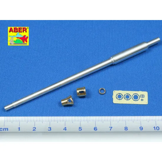 German 88mm KwK 43/3 L/71 Tiger B Serien-Turm, Late Barrel 1/35 Aber 35-L08