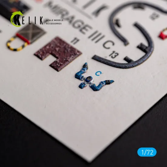 Kelik K72126 1/72 3d Decal For Mirage Iii C Interior For Modelsvit