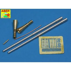 Set of 5,5cm Rheinmetall Geraet 58 barrels for German E-50 Flakpanzer 1/35 Aber 35-L100