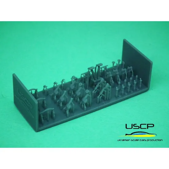 Uscp 24a087 1/24 Fiat 500f Interior Detail-up Set