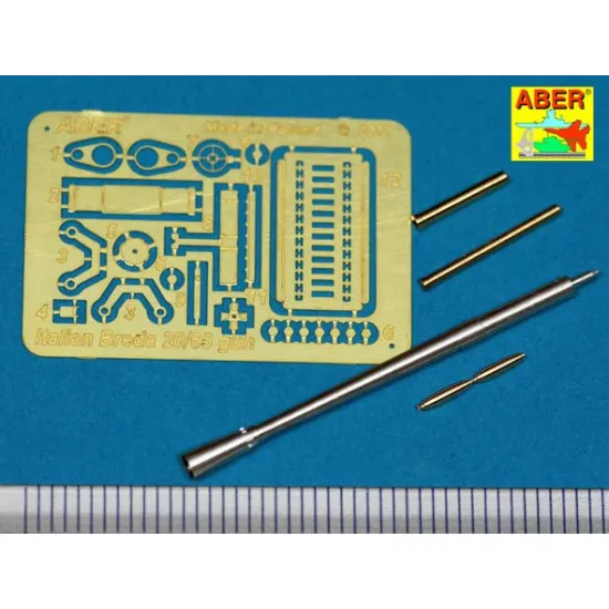 Barrel for Italian Breda 20mm L/65 automatic gun 1/35 Aber 35-L116