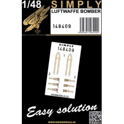 Hgw 148409 1/48 Decal Seatbelts For Luftwaffe Bomber Accessories Kit