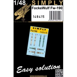 Hgw 148415 1/48 3d Decal Seatbelts For Fockewulf Fw-190 Accessories Kit