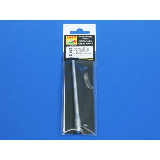 128mm PaK 44 (80) L/55 gun barrel for Sd.Kfz.186 Jagdtiger 1/35 Aber 35-L22