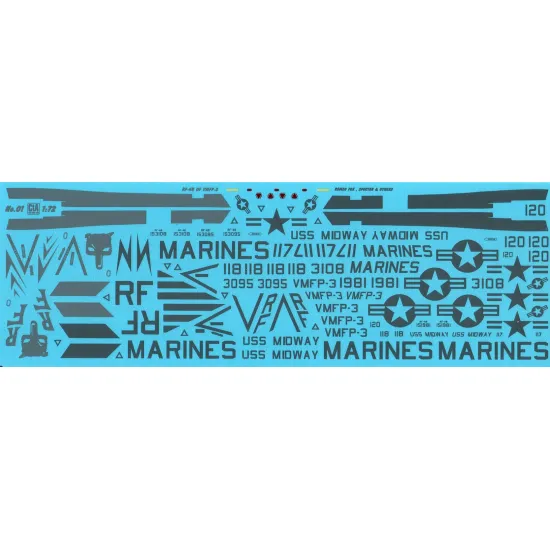 Cta Models 001 1/72 Decal Romeo Fox Specter And Others Rf-4b