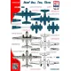 Cta Models 043 1/72 Decal Stoof One, Two, Three Grumman S-2 Tracker, Dark Blue And Hi-viz, Usn
