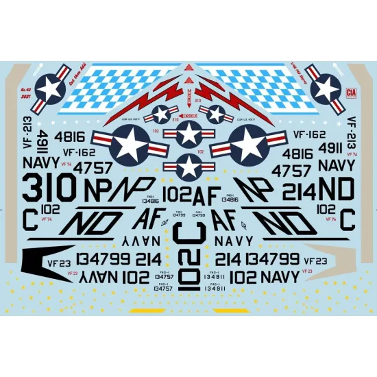 Cta Models 042 1/48 Douglas F4d Skyray Vf-23, Vf-74, Vf-162, Vf-213