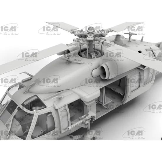 Icm 48360 1/48 Mh-60l Black Hawk Us Special Forces Helicopter Plastic Model Kit