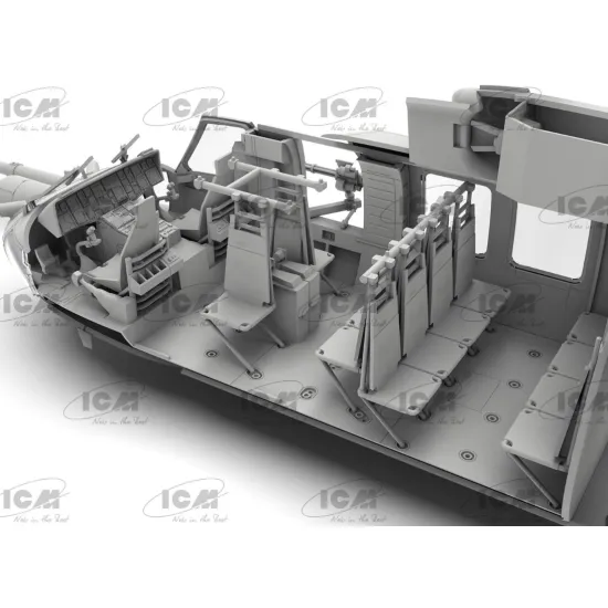 Icm 48360 1/48 Mh-60l Black Hawk Us Special Forces Helicopter Plastic Model Kit