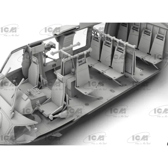 Icm 48360 1/48 Mh-60l Black Hawk Us Special Forces Helicopter Plastic Model Kit