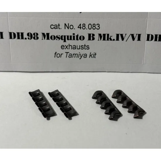 Rexx 48083 1/48 Exhaust For Dh.98 Mosquito B Mk.iv Vi Tamiya