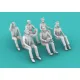Rise144 Models Rm72020 1/72 Vietnam Era Pilots Standing 4x Pilots, Diff Poses