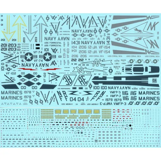 Cta Models 023 1/72 Decal Phantom Shades Of Gray Low Viz F-4j/N/S And Rf-4b Cta Models 023 1/72 Decal Phantom Shades Of Gray Low Viz F-4j/N/S And Rf-4b