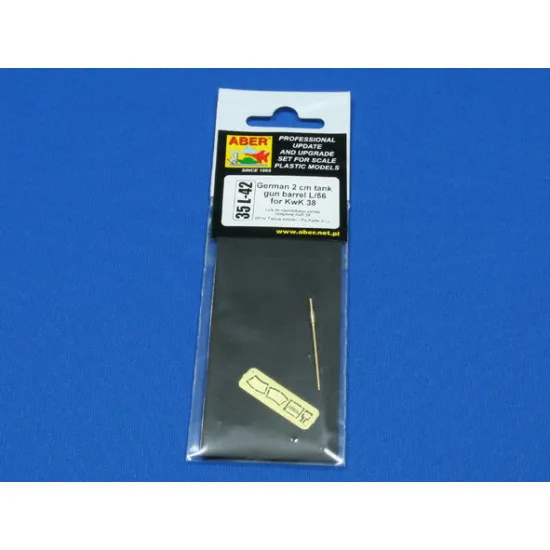 German 2 cm tank gun barrel L/56 for KwK 38 1/35 Aber 35-L42