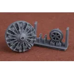 Sbs 72085 1/72 Finnish Brewster B-239 Engine And Exhaust Set