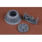 Sbs 72086 1/72 Sbd-2/3 Dauntless Engine And Cowling Set For Flyhawk Kit