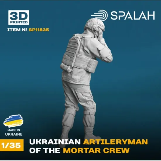 Spalah 11835 1/35 Figure Ukrainian Artilleryman Of The Mortar Crew 1pcs
