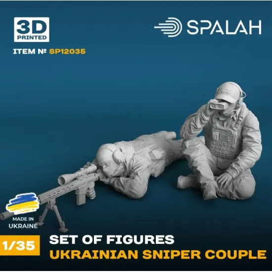 Spalah 12035 1/35 Set Of Figures Ukrainian Sniper Couple