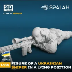Spalah 12135 1/35 Figure Ukrainian Sniper In A Lying Position 1pcs