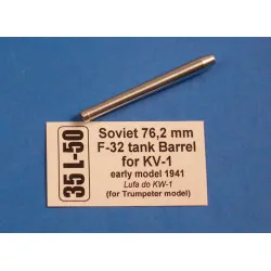 Soviet 76,2mm F-32 tank barrel for KV-1 1/35 Aber 35-L50