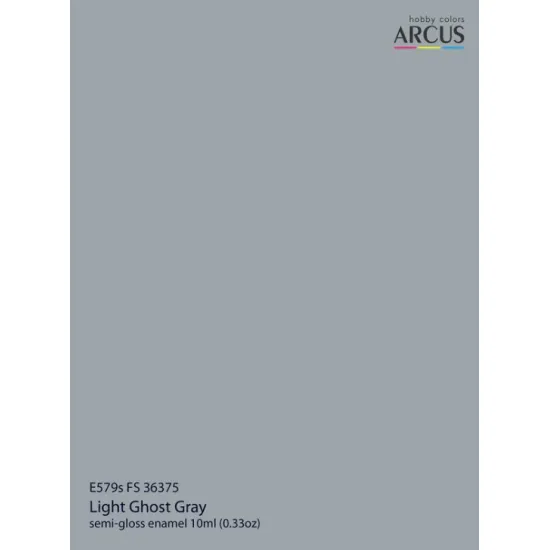 Arcus A579 Acrylic Paint Fs 36375 Light Ghost Gray Saturated Color 10ml