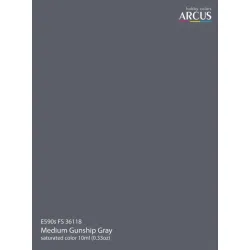 Arcus A590 Acrylic Paint Fs 36118 Medium Gunship Gray Saturated Color 10ml