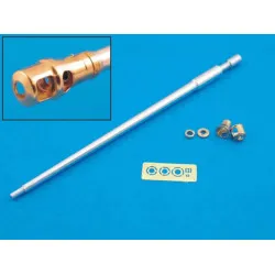 German 7,5cmKwK42L/70 gun barrel with muzzle brake for Panther Ausf. G (Late production) 1/35 Aber 35-L56