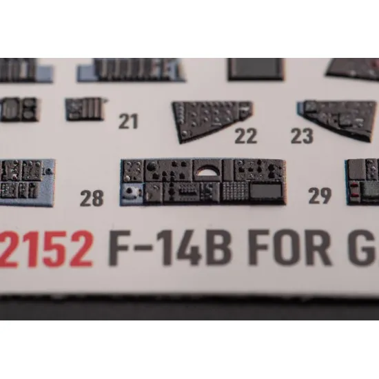 Kelik K72152 1/72 F 14b Interior 3d Decals For Gwh Kit