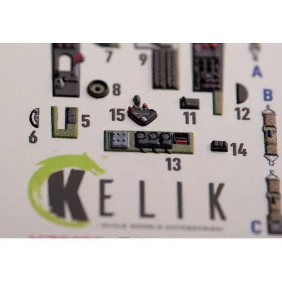 Kelik K72155 1/72 F4u 1a Corsair Interior 3d Decals For Tamiya Kit Kelik K72155 1/72 F4u 1a Corsair Interior 3d Decals For Tamiya Kit
