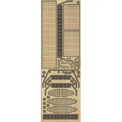 Orel382/1 1/200 Photo Etching For Paper Model Uss Tuscumbia