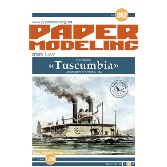 Orel382/1 1/200 Photo Etching For Paper Model Uss Tuscumbia