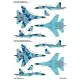 Foxbot 48-095 1/48 Ukrainian Su-27 And Su-27ub With Geometric Camouflage For Academy Eduard Great Wall Hobby Hobbyboss Kitty Hawk Kits