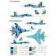 Foxbot 48-095 1/48 Ukrainian Su-27 And Su-27ub With Geometric Camouflage For Academy Eduard Great Wall Hobby Hobbyboss Kitty Hawk Kits