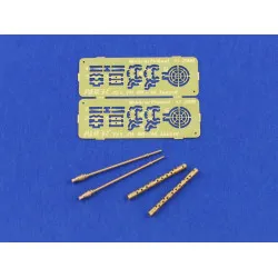 Set of 2 barrels for German machine guns MG34 1/35 Aber 35-L70