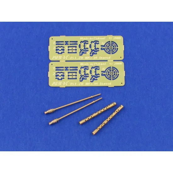 Set of 2 barrels for German machine guns MG34 1/35 Aber 35-L70