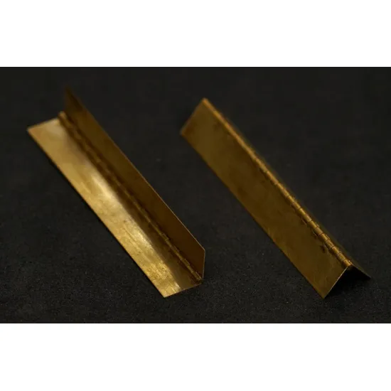 Mini World Mw0011 Continuous Piano Hinges Brass Axle 0/8mm Loop Pitch 1/5mm 2 Pieces