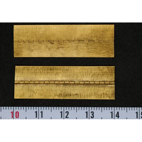 Mini World Mw0028 Continuous Piano Hinges Steel Axle 0/5mm Loop Pitch 2/0mm 2 Pieces