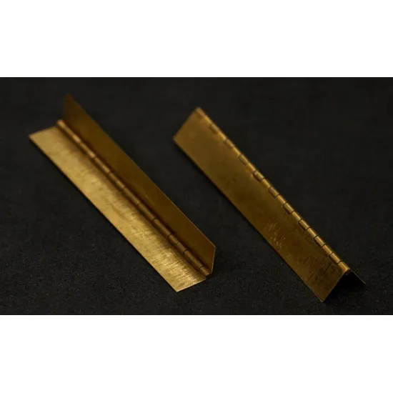 Mini World Mw0032 Continuous Piano Hinges Steel Axle 0/8mm Loop Pitch 2/0mm 2 Pieces