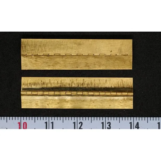 Mini World Mw0032 Continuous Piano Hinges Steel Axle 0/8mm Loop Pitch 2/0mm 2 Pieces