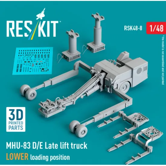 Reskit Rsk48-0008 1/48 Mhu 83 D E Late Lift Truck Lower Loading Position 3d Printed Model Kit