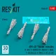 Reskit Rs48-0431 1/48 Aim-4d Falcon Missiles 4 Pcs F-89 F-101b/F Cf-101b/F F-102a F-4 C D E Ej J-35f/J J37 Aj37 3d Printed