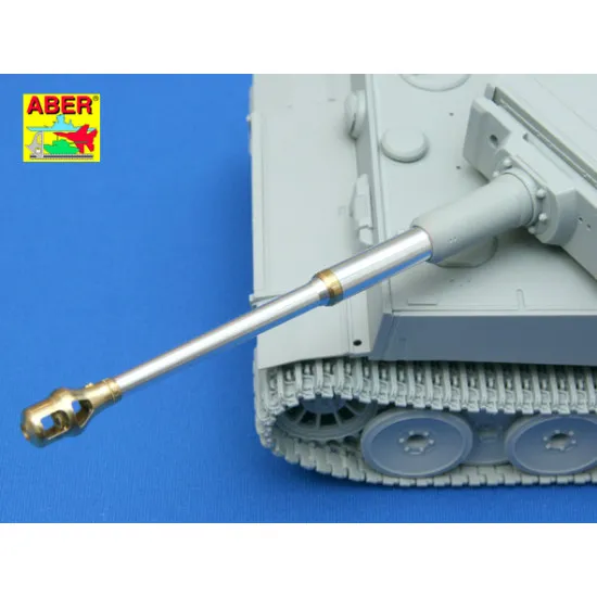 German 88 mm KwK 36 L/56 Barrel with early muzzle brake for Tiger I Early 1/35 Aber 35-L76