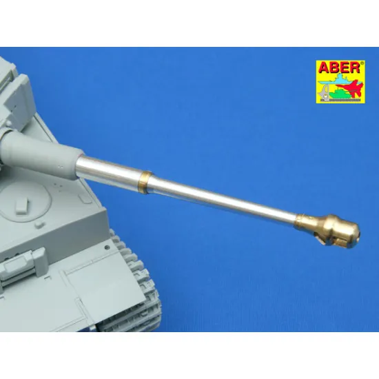 German 88 mm KwK 36 L/56 Barrel with early muzzle brake for Tiger I Early 1/35 Aber 35-L76