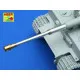 German 88 mm KwK 36 L/56 Barrel with late muzzle brake for Tiger I middle & late 1/35 Aber 35-L78