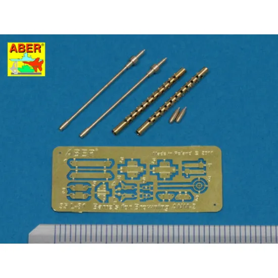 Set of 2 standard barrels for U.S aircraft machine guns cal .50 Browning ANM2 1/35 Aber 35-L81