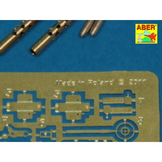 Set of 2 standard barrels for U.S aircraft machine guns cal .50 Browning ANM2 1/35 Aber 35-L81