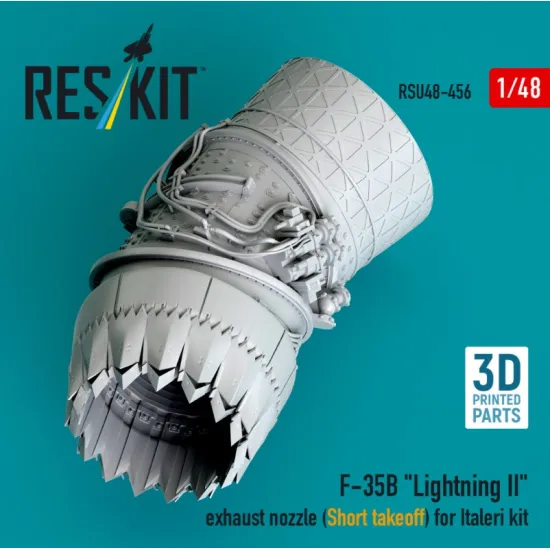 Reskit Rsu48-0456 1/48 F-35b Lightning 2 Exhaust Nozzle Short Takeoff For Italeri Kit 3d Printed Reskit Rsu48-0456 1/48 F-35b Lightning 2 Exhaust Nozzle Short Takeoff For Italeri Kit 3d Printed