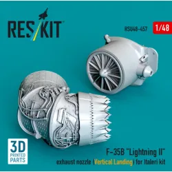 Reskit Rsu48-0457 1/48 F-35b Lightning Exhaust Nozzle Vertical Landing For Italeri Kit 3d Printed